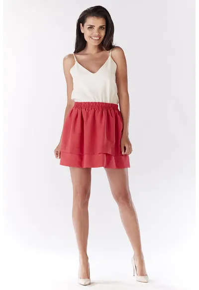 Fusta A179 pentru dama Poliesterwqf - Fucsia