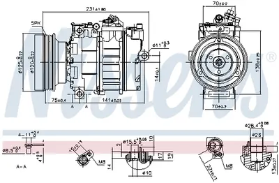 Compresor Ac Clima Land Rover Freelander; Mg Mg Tf, Mg Zr, Mg Zs, Mg Zt, Mg Zt- T; Rover 75 1.6 1.8 Intre 1998-2009