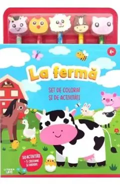 La ferma. Set de colorat si de activitati