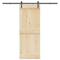 Gossi set feronerie pentru usi glisante, negru, 213,5 cm, otel