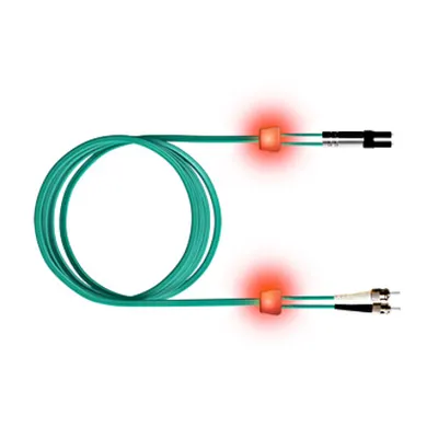 FO LED Patch Cord Premium, Duplex, LCD/ST, G50/125, OM3, 2m