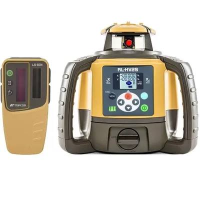 Nivela laser rotativa de constructie multifunctionala RL-HV2S (2 planuri, pantă digitală) - Topcon
