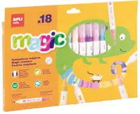 Markere magice Apli Kids - 18 culori, lavabile
