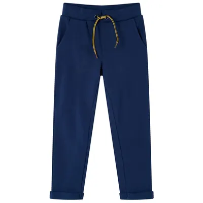 Pantaloni pentru copii cu șnur, bleumarin, 92
