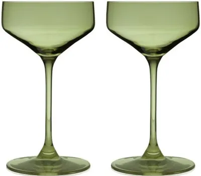 Set de 2 pahare de cocktail coupe Viski - Nouveau, 192 ml, ceai de salvie