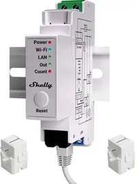 Contor electric inteligent Shelly Pro EM-50 - Pro EM-50, Wi-Fi, 50A, alb