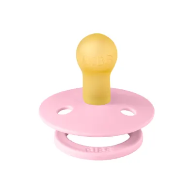 Suzeta Colour Latex Bibs tetina rotunda 0 luni + Baby Pink