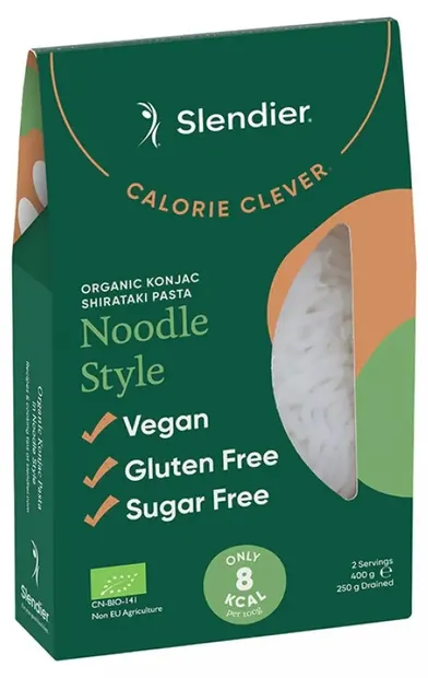 Keto nudli din konjac, bio, 400 g, Slendier