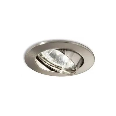 Spot incastrat Swing, D:82 mm, 50W, dulie GU10, Rotund, NIchel
