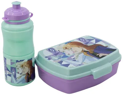 Set pentru copii Stor - Frozen, sticlă și cutie pentru mâncare