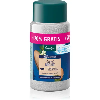 Kneipp Good Night saruri de baie Swiss Stone Pine & Balsam Torchwood 600 g