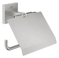 Suport hartie igienica Grohe Start Cube, pe perete, metal, mat, otel satinat, 41102DC0