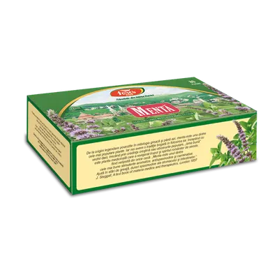 Ceai de menta, 80 plicuri, Fares