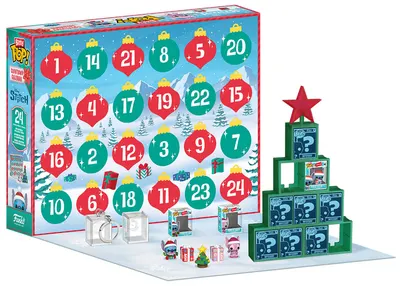Calendar tematic Funko Bitty POP! Countdown Calendar: Stitch - Buildable Holiday Tree (2025)