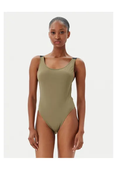 Costum de baie dama verde inchis