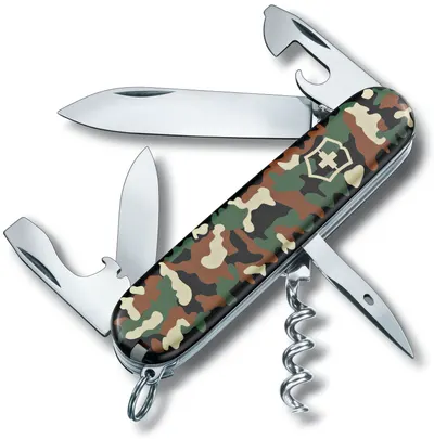 Cuțit de buzunar elvețian Victorinox - Spartan, 12 functii, camuflaj