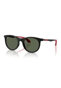 Ochelari de soare pantos cu lentile polarizate - Negru/Rosu vermillion