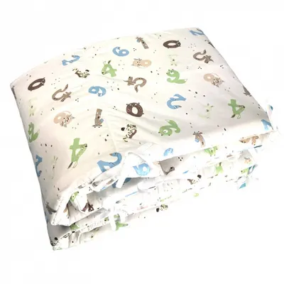Set de aparatori pufoase h35 pat 120x60 cm DeLuxe Cifre nazdravane