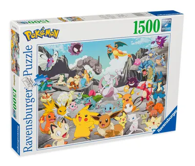 Puzzle Ravensburger din 1500 de piese - Pokemon Clasic