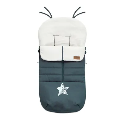 Sac de iarna, Jane, Nest, Pentru carucior, Universal, 95 x 46 cm, Material interior din fleece, Seal