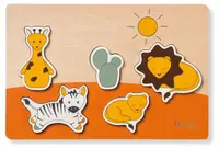 Puzzle din lemn Hauck Puzzle N Fit - Safari