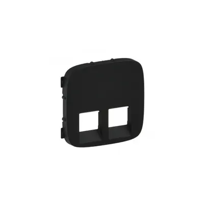 Capac Valena Allure - double RJ 45/RJ 11 priza - negru