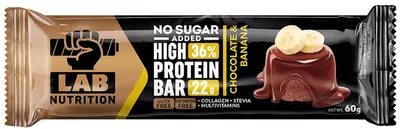 Baton High Protein, Chocolate & Banana, 60 g, Lab Nutrition