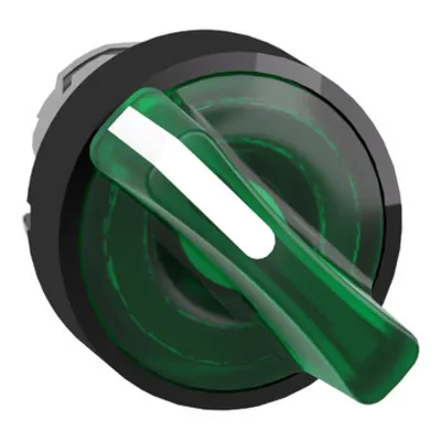 Cap Luminos Verde Cheie Selectoare Ø22 2-Pozitii Fixe