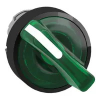 Cap Luminos Verde Cheie Selectoare Ø22 2-Pozitii Fixe