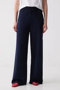 Kenzo pantaloni straight pentru femei cu amestec de lână