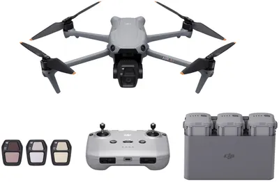 Dronă DJI - Air 3S Fly More Combo, RC-N3, 4K, 45 min, 20 km