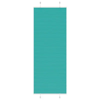 vidaXL Jaluză plisată verde petrol 70x200 cm Lățime țesătură 69,4 cm
