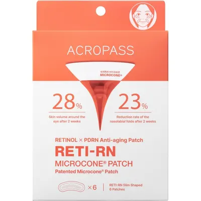 Plasturi antirid cu retinol pentru zone localizate ACROPASS Reti-RN Microcone Patch Slim Type, 6 buc
