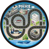 Set de joacă cu covoraș Gearbox - Mașinuțe de poliție