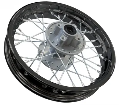 Roata completa spate cu spite 16 x1.85, diametru gaura pinion 67mm, pentru cross 150 cc