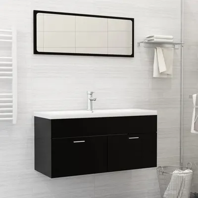 Gossi chiuveta incorporata cu robinet, alb, 101x39x18 cm, ceramica