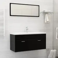 Gossi chiuveta incorporata cu robinet, alb, 101x39x18 cm, ceramica