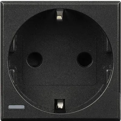 Priza standard german 2P+T Axolute - Antracit - 2 module
