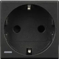 Priza standard german 2P+T Axolute - Antracit - 2 module