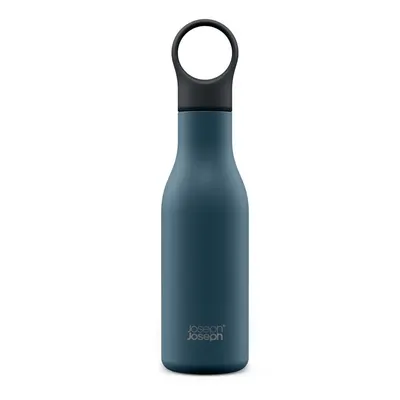 Sticlă albastru-închis de călătorie din oțel inoxidabil 500 ml Loop – Joseph Joseph
