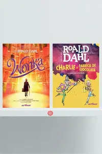 Pachet Charlie și Fabrica de Ciocolată format mare si Wonka