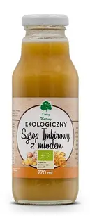 Sirop bio de ghimbir cu miere, 270 ml, 14 doze, Dary Natury