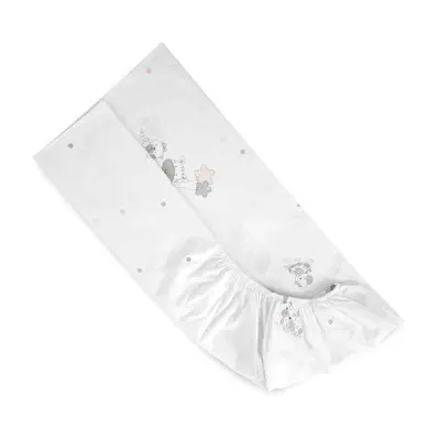 Cearsaf cu elastic pentru patut bebe Lorelli Girafa 70x140cm