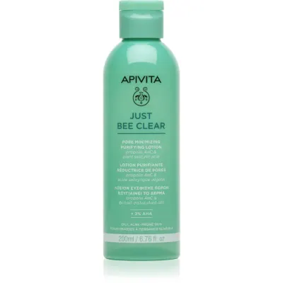 Apivita Just Bee Clear Pore Minimizing Lotion Îngrijire pentru pori dilatati si puncte negre 200 ml