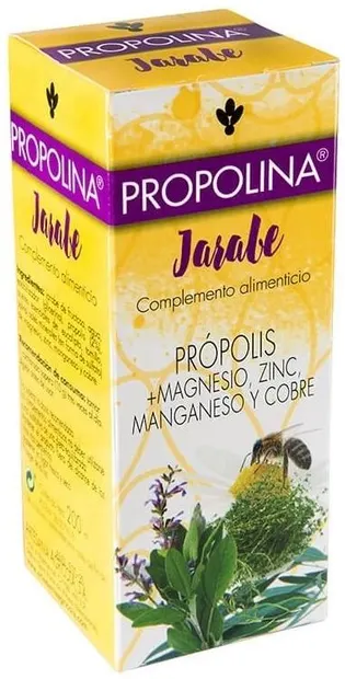 Propolina Sirop cu propolis, magneziu, zinc, mangan și miere, 200 ml, Artesania Agricola