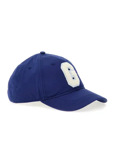 Sapca cu aplicatie din material terry - Albastru indigo