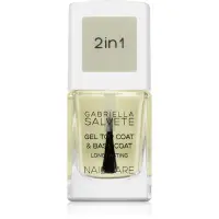 Gabriella Salvete Nail Care Top & Base Coat lac de unghii de baza si superioara cu textura de gel 11 ml