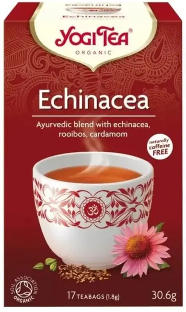Ceai cu echinacea, 17 pliculețe, Yogi Tea