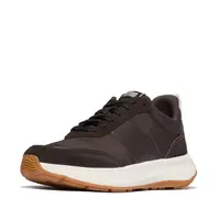 FITFLOP FitFlop F-Mode Flow Sneaker - Nylon & Suede Mix CHOCOLADEBRUIN 37