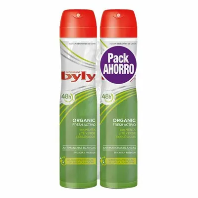 Deodorant Spray Organic Extra Fresh Byly (2 uds)